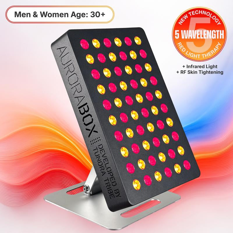 Aurorabox 60 Pro by Tundra Tribe - Physician Backed Red Light Therapy & near Infrared Panel | 5 Wavelength, All-Metal Frame, for Skin, Pain, Anti-Aging, Holistic Healthcare and Fitness Recovery | USA Brand