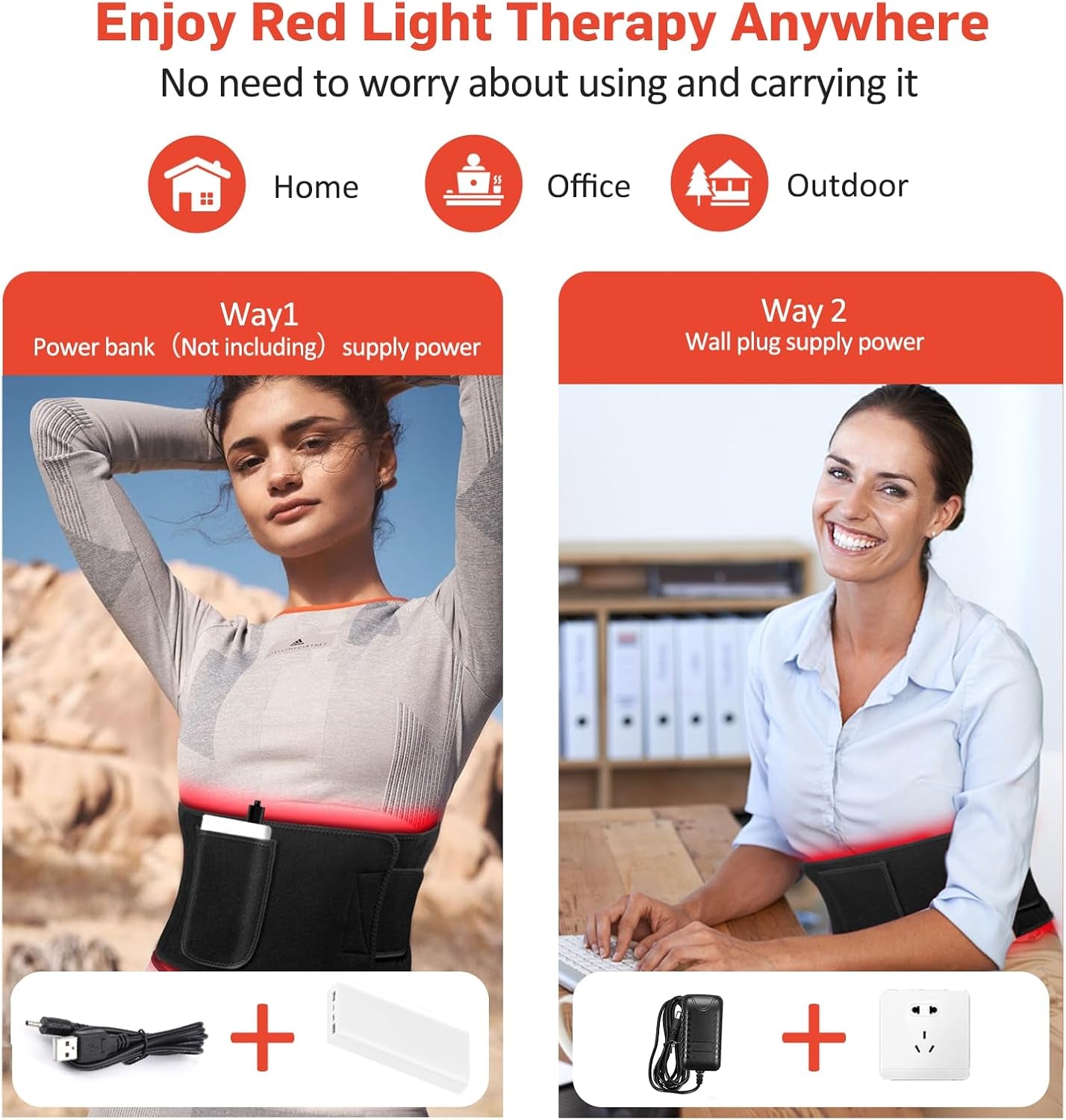 Transform Your Well-Being with the Upgraded GMOWNW Red Light Therapy Belt – 3 in 1 LED Beads for Targeted Relief with Remote Control