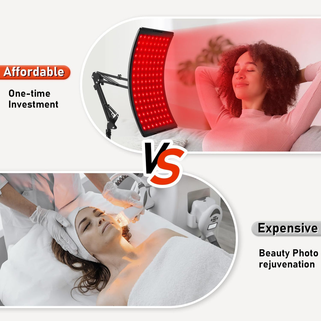 Transform Your Skin and Well-Being with the Viconor Red Light Therapy Lamp - Experience the Power of 660Nm Red and 850Nm Infrared Light for Face and Body Care