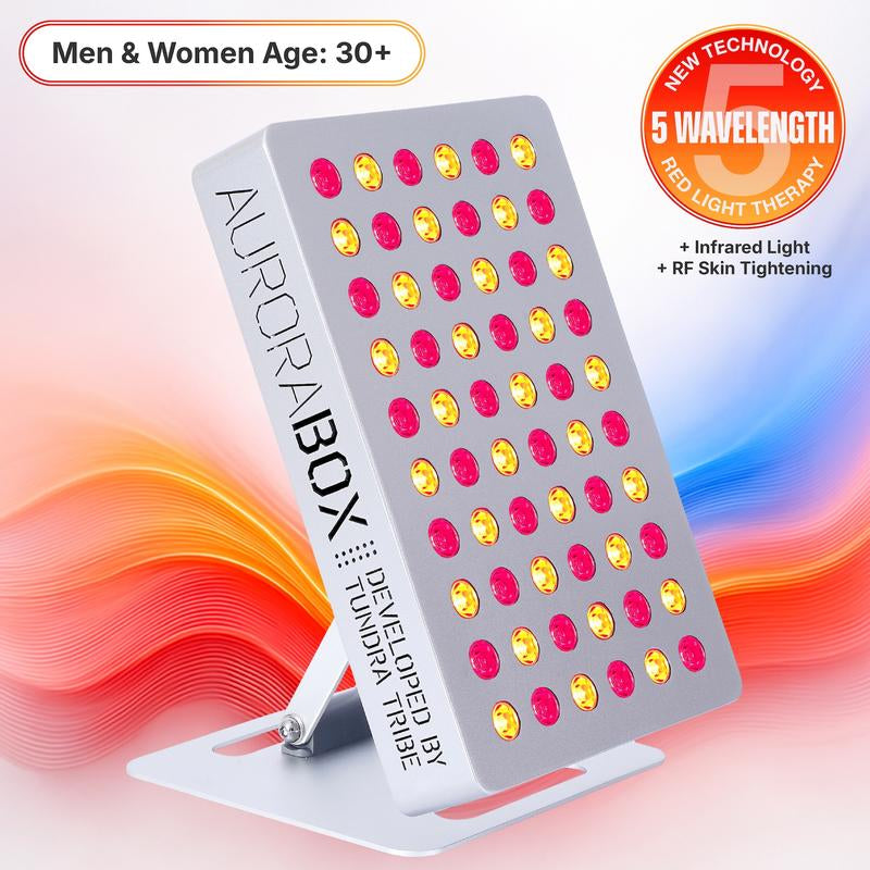 Aurorabox 60 Pro by Tundra Tribe - Physician Backed Red Light Therapy & near Infrared Panel | 5 Wavelength, All-Metal Frame, for Skin, Pain, Anti-Aging, Holistic Healthcare and Fitness Recovery | USA Brand